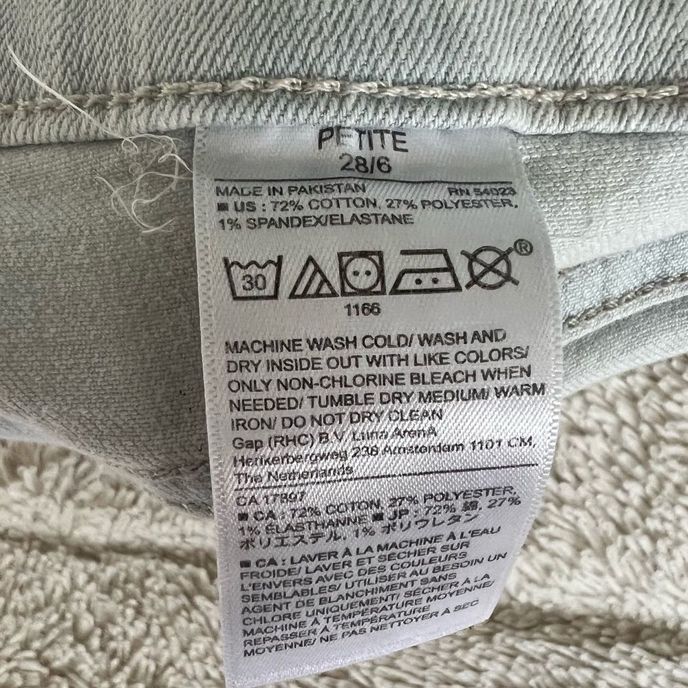 NWOT Banana Republic High Rise Light Wash Slim Jeans - Picture 8 of 9